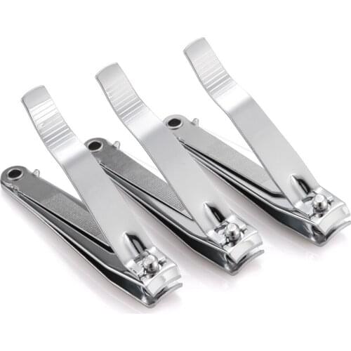 12 Pcs/Set Stainless Steel Flat Nail Clipper Professional Manicure Nail Cutter Manicure Trimmer With Nail File Size: 80mm*17mm