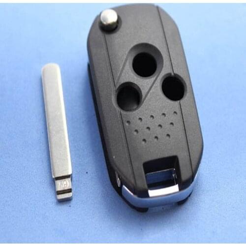 3 Buttons Remote Flip Folding Key Shell Fob Keyless Cover Fit For Subaru Forester Modified key shell