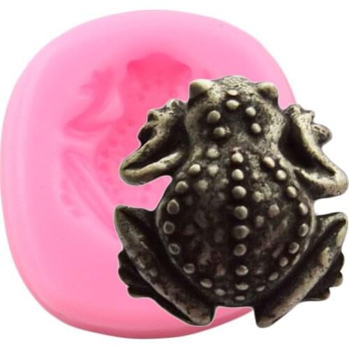 3D Frog Toad Silicone Mold Fondant Cake Decorating Tools Cupcake Baking Moulds Candy Polymer Clay Chocolate Gumpaste Moulds