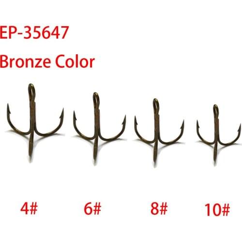 50pcs Eupheng EP-35647 fishing hook Bronze Color fishing hooks L
