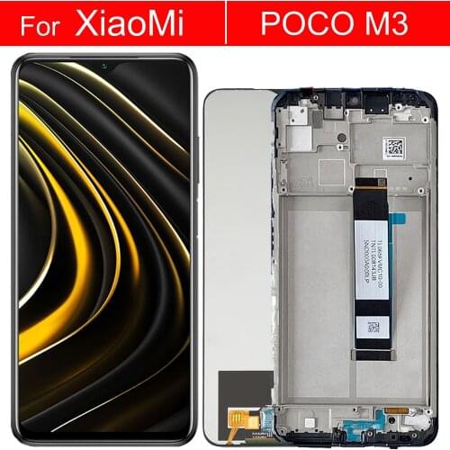 6.53" New LCD For XIAOMI POCO M3 LCD With Frame Display FHD Screen For POCO M3 Display LCD Screen M2010J19CT/CG