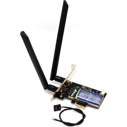 WTXUP for Broadcom BCM94360CS2 1200Mbps 802.11ac PCI-E Wireless WiFi Adapter WLAN Card Bluetooth 4.0 for MAC Hackintosh Windows