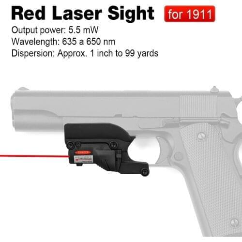 PPT tactical airguns accessories airsoft Laser sight red laser pointer for 1911 Pistol for hunting GZ20-0022