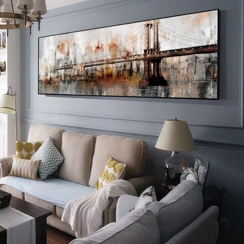 5D DIY Diamond Painting Diamond Embroidery New York City Picture of Rhinestone Vintage Bridge 3D pattern mosaic Home Decor C537