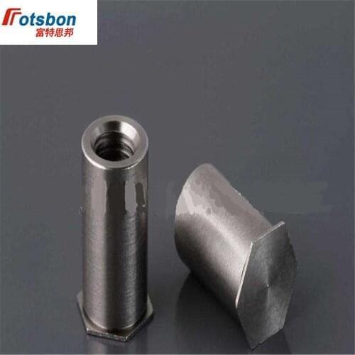 BSOS-8632-12 Blind Hole Threaded Standoffs Self Clinching Feigned Crimped Standoff Server Cabinet Sheet Metal Spacer PEM Rivet