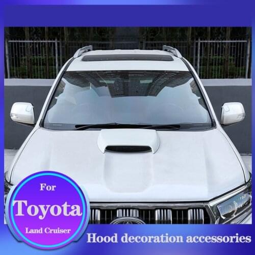 Car Bonnet Hood Decoration Air Flow Prado Intake Vent Cover Decorative For Toyota Land Cruiser Engine Cover Trim Accessories