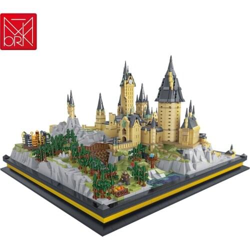 Movie Series Magic Castle Model Assemble Kits Toys Building Blocks Assembly Bricks Children‘S Educational Toy Kids Gifts Sets