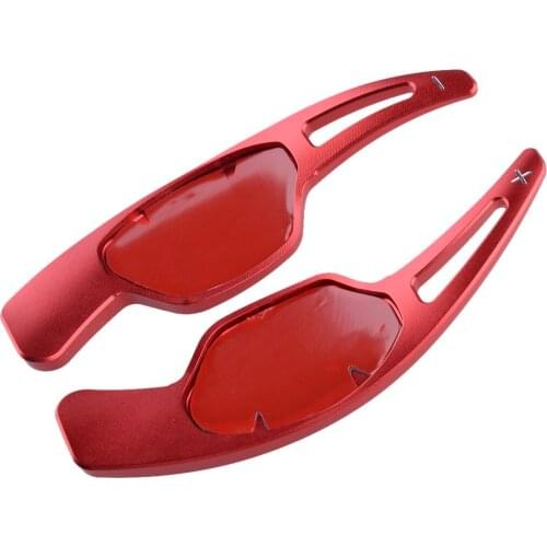 1 Pair Red Steering Wheel Shift Paddle Shifter Extension Fit for Cadillac XTS 2013 2014 2015 2016 2017 2018 Car Accessories