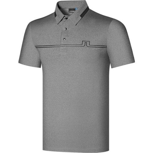 Summer Mens Golf Short-Sleeved T-Shirt Flip Quick-Drying Breathable Sports Top High Quality Golf Apparel Free Shipping