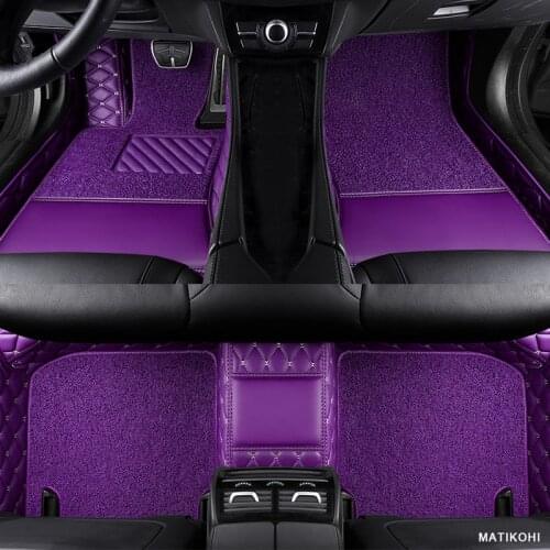 MATIKOHI Custom leather car floor mats For Acura MDX RDX ZDX RL TL ILX TLX CDX car accessories AUTO sticker foot mats
