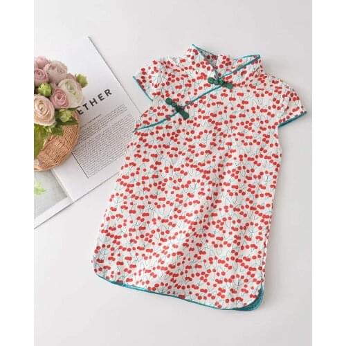 Menoea Girls Casual Dresses 2020 New Fashion Kids Chinese Style Clothes Baby Girl Party Outfits Flowers Clothing 2 8 Years