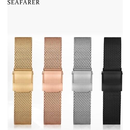 Milanese Watchband Universal Stainless Steel Metal DW Watch Band Strap for Daniel Wellington 12 13 14 16 18 19 20 22 24mm