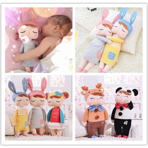 Stuffed Metoo Plush Sleeping Bunny Rabbit Baby Doll Toy Kids Kawaii Gift