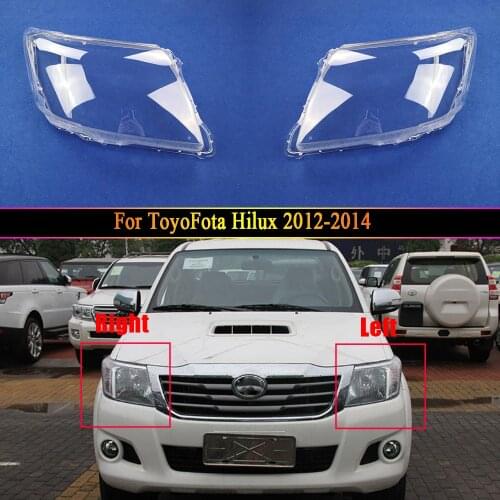 Car Headlamp Light Glass Lens Case Auto Shell Cover For Toyota Hilux 2012 2013 2014 Front Headlight Cover Lamp Transparent Caps