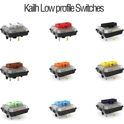 Kailh low profile switch half high ultrathin RGB Swithes For Backlit Mechanical Gaming keyboard brown white blue red