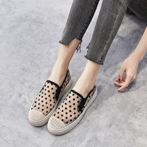 2021 Womens Summer Shoes,Black Shoes for Women,Mixed,Gothic,Casual,Woven,Comfort,Breathable,Lace,Rubber Shoes,Loafers Shallow