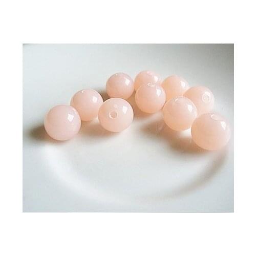 Wholesale Korea Pink Acrylic Candy Beads DIY Loose Beads Round 6.8.10.12.14.16mm Handmade Jewelry Accessories AC-02G