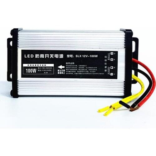 12V Power Supply Outdoor Rainproof Lighting Transformers AC/DC 12V 8.3A Switching Power Supply 100W for Led Strip CCTV Camera