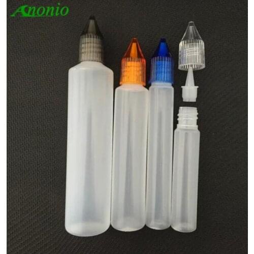 E liquid Plastic bottles 15ml 30ml plastic bottle childproof crystal cap plastic dropper bottle for e liquid Empty bottles 011B