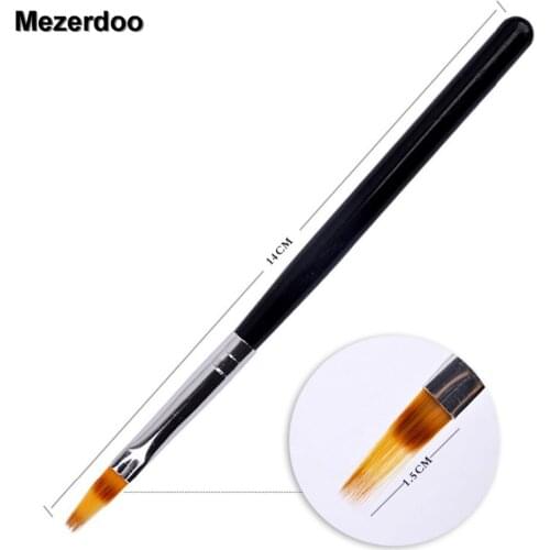 DIY 3D Tips Nail Gradient Uneven Brush Nylon Hair UV Gel Painting Black Handle Wood Nail Brush Painting Pen Nail Tools Manicure