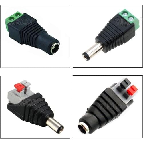 5pcs DC Male or Female Connector for LED Strip Free Welding LED Strip Adapter Connector