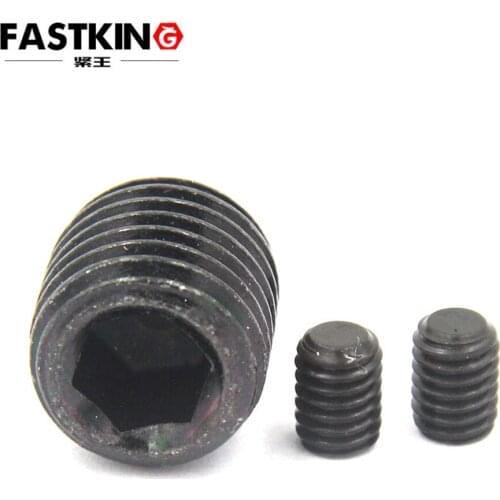 25-50Pcs M2 M2.5 M3 M4 M5 M6 M8 M10 Grade 12.9 DIN913 High Tensile Thread Grub Screws Flat Point Hexagon Socket Set Screws