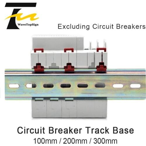 Circuit breaker Aluminum Guide Rail Leakage Protection Air Open 35mm 1M Length U Guide Rail C45 Circuit Breaker Card Rail