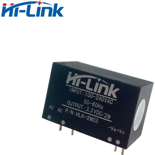 Free Shipping Single AC/DC Adapter Power Module 220v to 3.3v 2w Hi-Link HLK-2M03