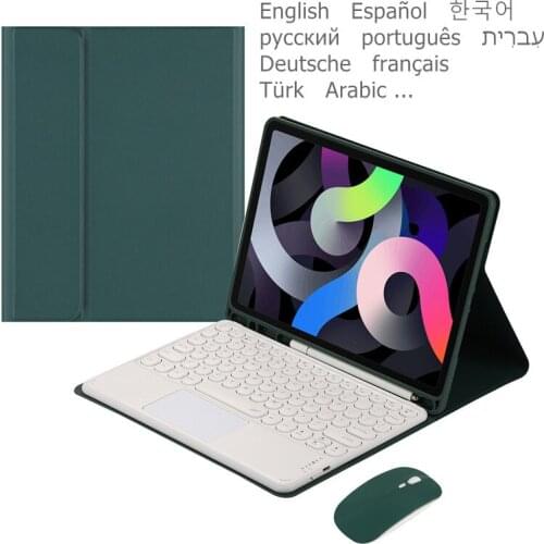 For Samsung Galaxy Tab S6 Lite 10.4 SM-P610 Keyboard Case for Teclado Samsung Tab S6 Lite Spanish Russian Arabic Keyboard Cover