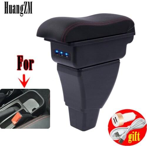 Dual layer Armrest For Great Wall HAVAL Hover M4 Center Console Storage Box with Cup holder ashtray USB interface
