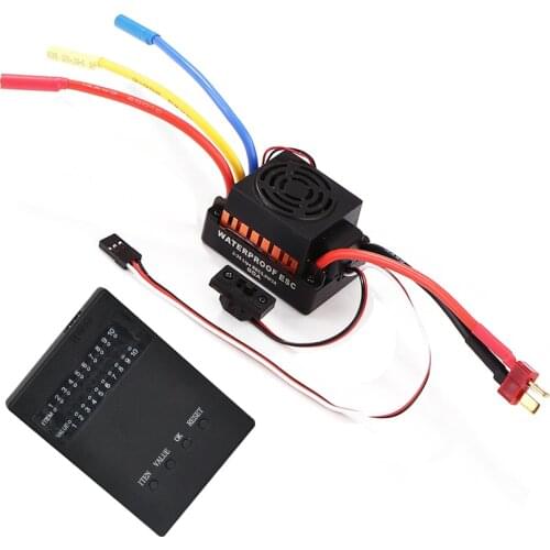 Cost-effective Waterproof 60A RC Brushless ESC BEC Car Parts Electric Speed Controller with 5.5V 3A BEC for 1/10 RC Car Truck