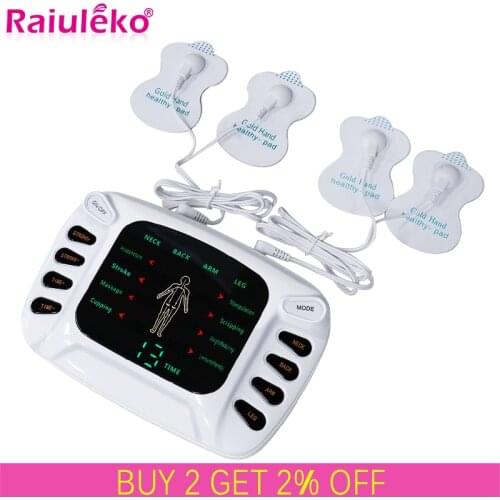 Electric Muscle Stimulator Tens Acupuncture Massager Relief Pain Therapy Electrostimulator EMS Meridian Physiotherapy Massager