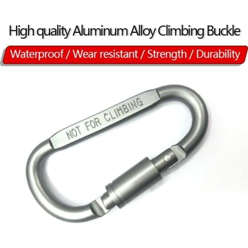 Carabiner Travel Camping Equipment Alloy Aluminum Survival Gear Camp Mountaineering Hook Outdoor Carabiner