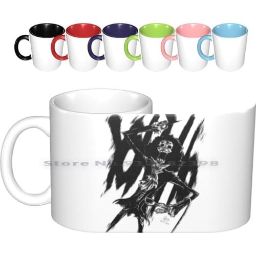 Yo-Ho-Ho Ceramic Mugs Coffee Cups Milk Tea Mug Skull King Brooke Yo Ho Ho Brooke The Humming Skeleton Skeleton Skull Skull Joke