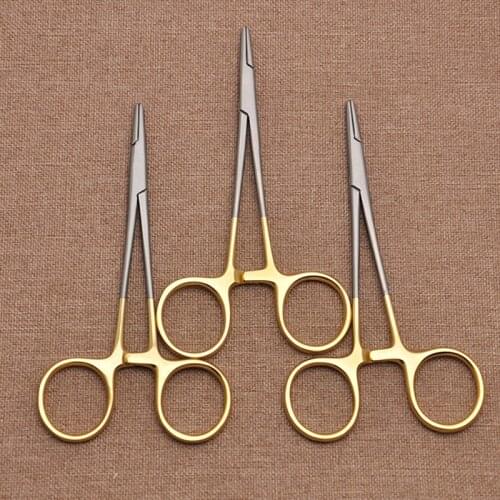 Cosmetic Plastic Surgery Instruments 12.5cm Stainless Steel Needle Holder Needle Holder Double Eyelid Tool