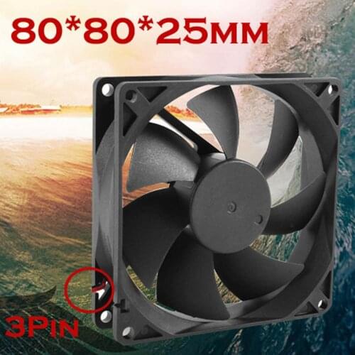 8cm open pc case Processors fan cooling cpu cooler housing for pc 3pin pwm fan heat radiator 80 mm fan Silent controller Pc fan