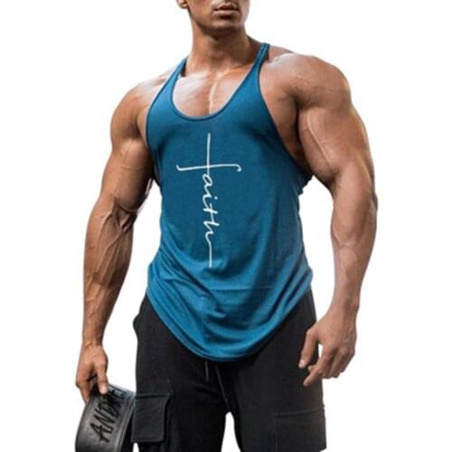 Gym Tank Top Men Print Fitness Clothing Mens Tank Tops Summer Sport Clothing for Male Vest Plus Size Sleeveless Shirts Wholesale