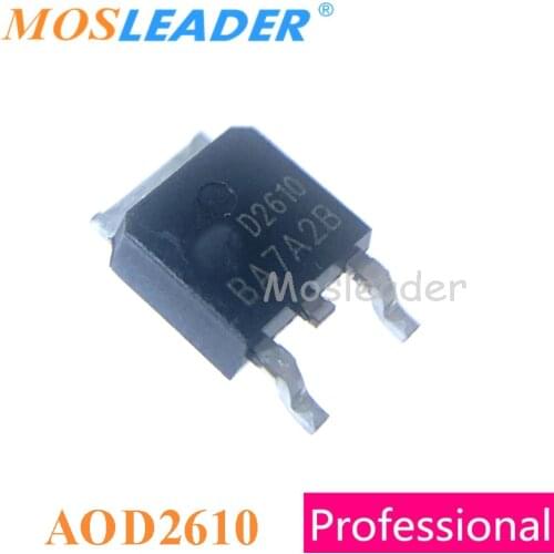 Mosleader AOD2610 TO252 100PCS DPAK 60V 46A N-Channel Made in China 15mR Original 10mR high quality