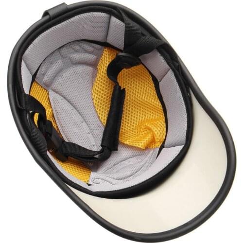 Motorcycle Half Helmet Baseball Cap Half Face Helmet Anti-UV Safety Hard Hat E7CA