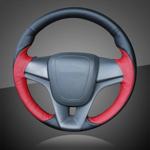 Auto Braid On The Steering Wheel Cover for Chevrolet Cruze Aveo Orlando Holden Cruze Ravon R4 Car Braiding Wheel Covers