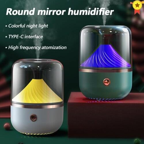 Portable Crystal Aromatherapy Humidifier USB Wireless Aroma Essential Oil Diffuser Air Humidificador with Atmosphere Lamp Home