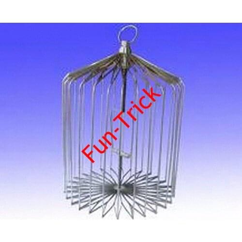 L Size Appearing Bird Cage Silver -- Magic Trick , Stage Magic
