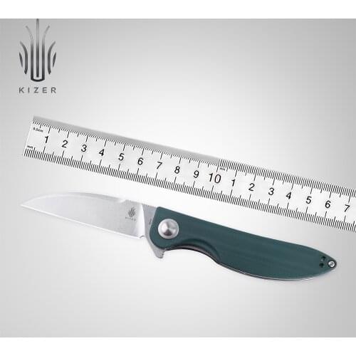 Kizer Folding Knife V3566N1/N3 Sway Back 2020 New Button Purple or Red G10 Handle Flipper Knife Survival EDC Tools