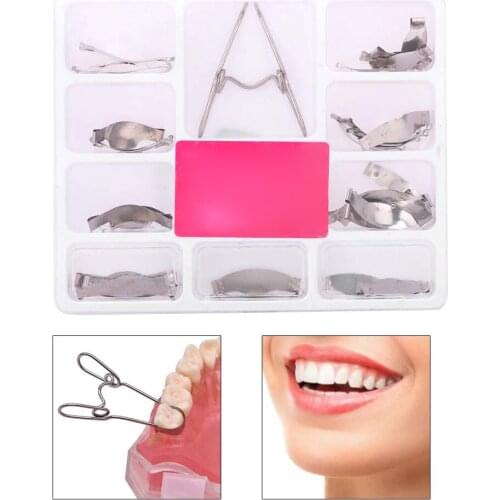 Dental Metal Sectional Mold Teeth Filling Full Kit for Teeth Replacement