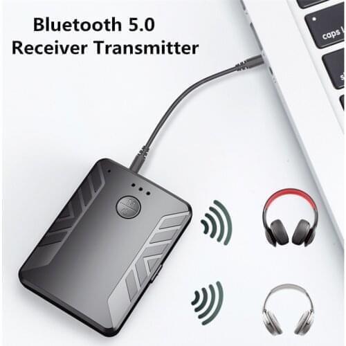 T19 Wireless Bluetooth 5.0 Mini Receiver TV Transmitter For Headphones Connect Two Bluetooth Headsets Stereo Audio 3.5mm AUX