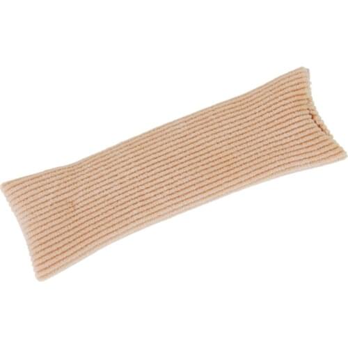 Fabric Gel Open Toe Tubes Cuttable Ribbed Knit Sleeves for Corns Blisters Callus