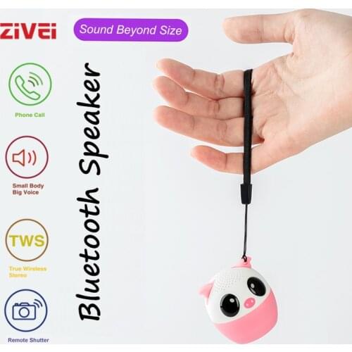 ZIVEI Mini Animal Bluetooth Speaker Portable Wireless Speakers Gift Outdoor Sound Stereo Subwoofer Music Player for iPhones