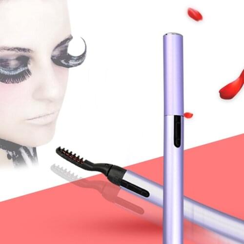 1pc Portable Electric Eyelash Curler Pen Heated Eyelash Curler Eye Lashes Curling Clip Eyelash Cosmetic Makeup Tools Accessories