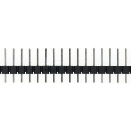 10pcs 40 Pin 1x40 Single Row Male 2.54 Breakable Pin Header Connector Strip Black