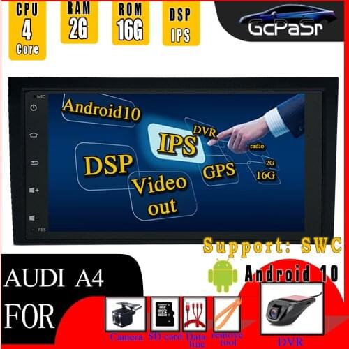 IPS DSP 2din Android 10 Car Radio Multimedia Player For Audi A4 B6 B7 S4 B7 B6 RS4 B7 GPS Navigation head unit Stereo